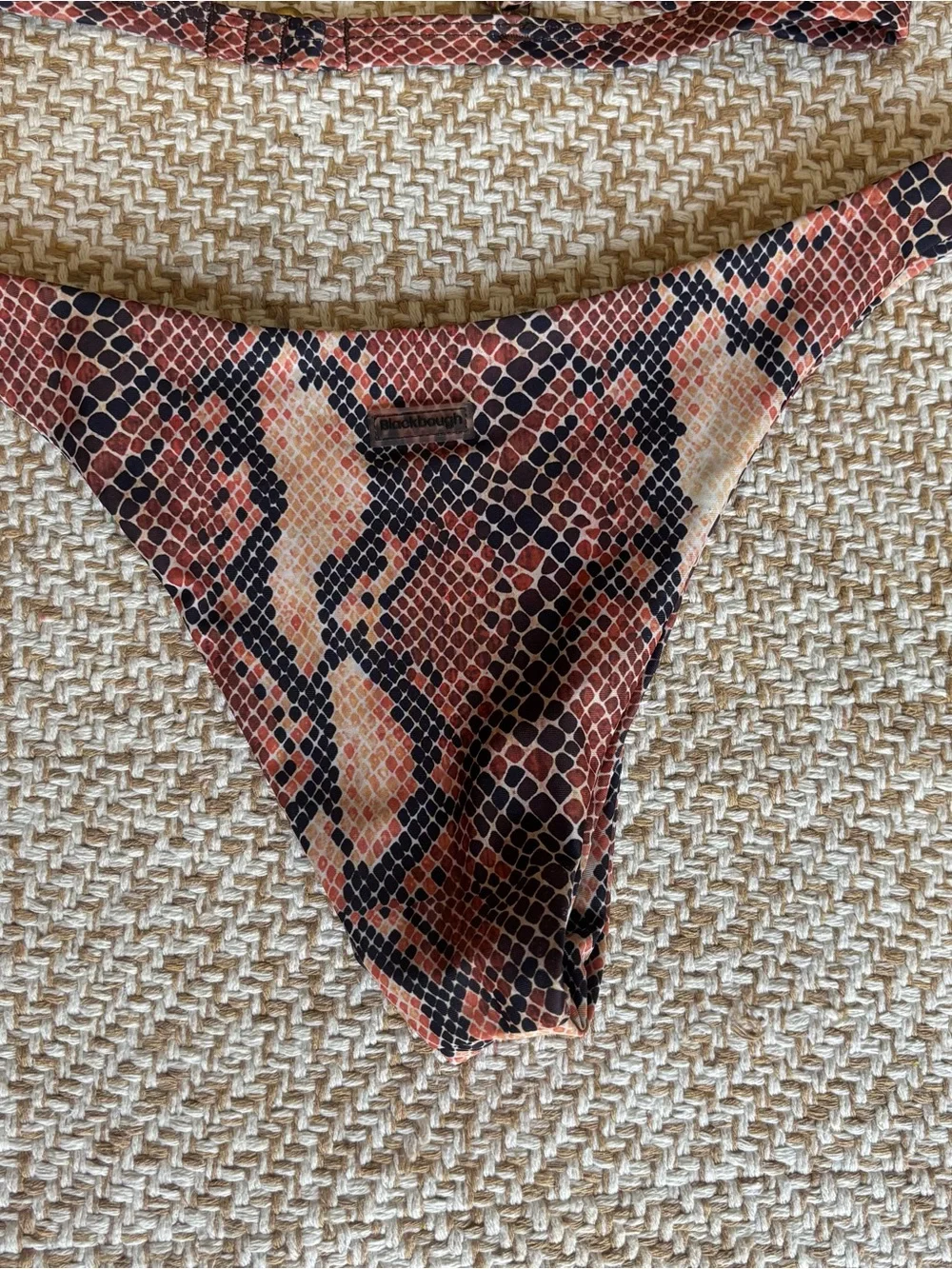 Blackbough Brown and Black Snake-Print Bikini Set - Picture 11 of 13